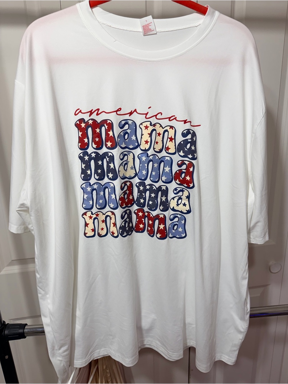 American Mama Graphic White T-Shirt